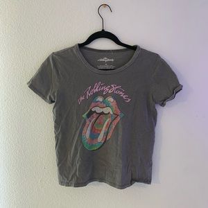 grey rolling stones tee